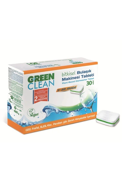 Green Clean Bulaşık Makinesi Tableti 30'lu ürün görseli 1