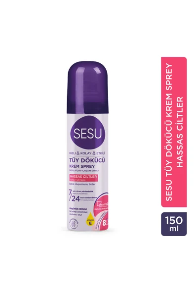 Sesu Tüy Dökücü Köpükl Hassas Ciltler 150 ml ürün görseli 1