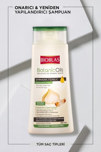 Bioblas Şampuan Botanic Oils 360 Ml Sarımsak Özlü - Resim 2