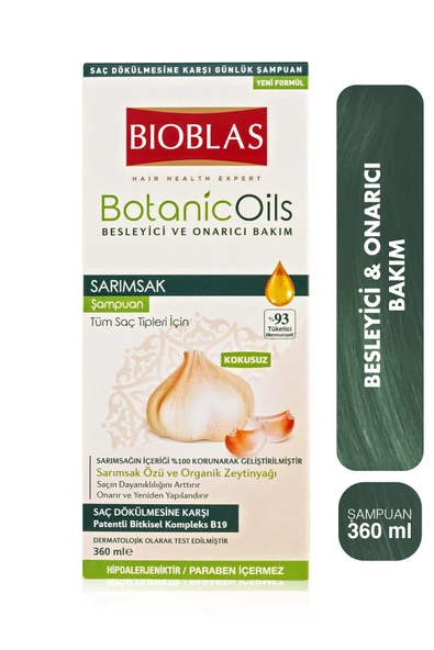 Bioblas Şampuan Botanic Oils 360 Ml Sarımsak Özlü ürün görseli 1