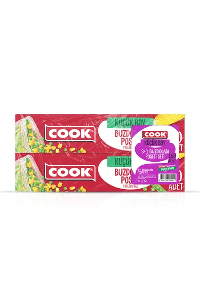 Cook Buzdolabı Poşeti (3+1) Küçük 160'lı ürün görseli 1