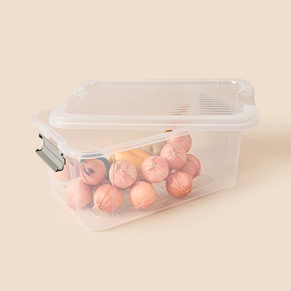 Living Agata Organizer Kutu - Şeffaf - 13 lt - Resim 3