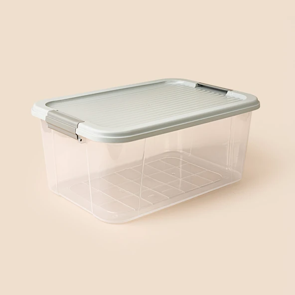 Living Agata Organizer Kutu - Şeffaf - 20 lt - Resim 2