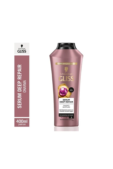 Gliss Şampuan Serum Deep Repair 400 ml - Resim 2