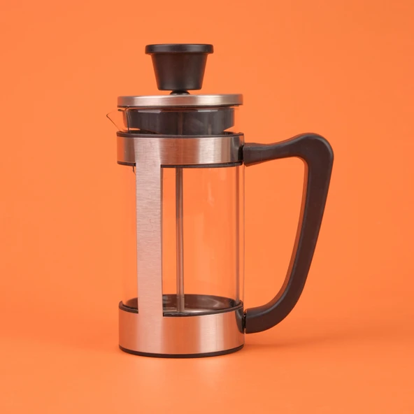 French Press - Şeffaf / Siyah / Gri - 350 ml ürün görseli 1