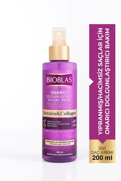 Bioblas Sıvı Saç Kremi Kolojen+Keratin 200 ml ürün görseli 1