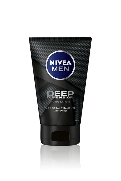 Nivea Men Yüz&Sakal Yıkama Jeli Deep 100 ml ürün görseli 1