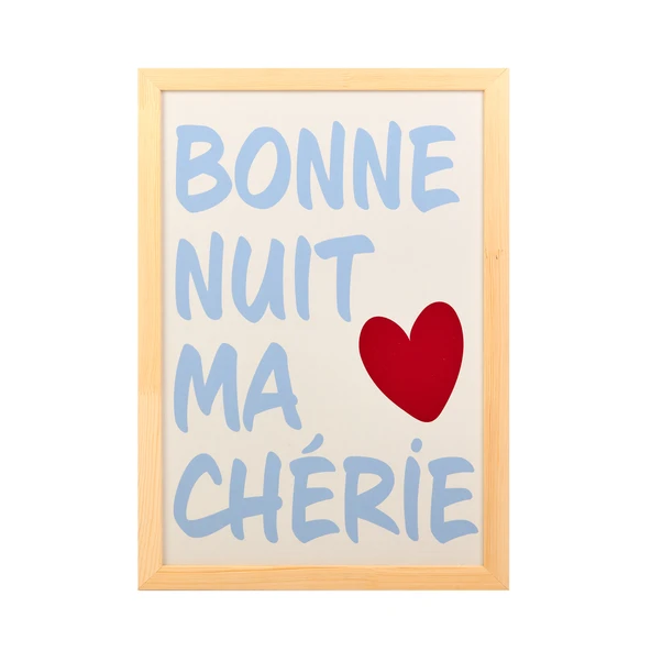 Deco Bold Hearts Duvar Panosu - Mavi - 40x60 cm - Resim 2
