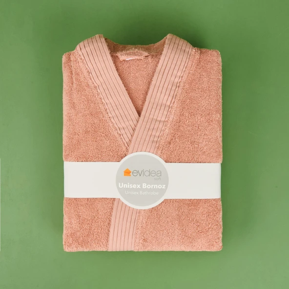 Soft Premium Unisex Bornoz - Gülkurusu - L / XL - Resim 3