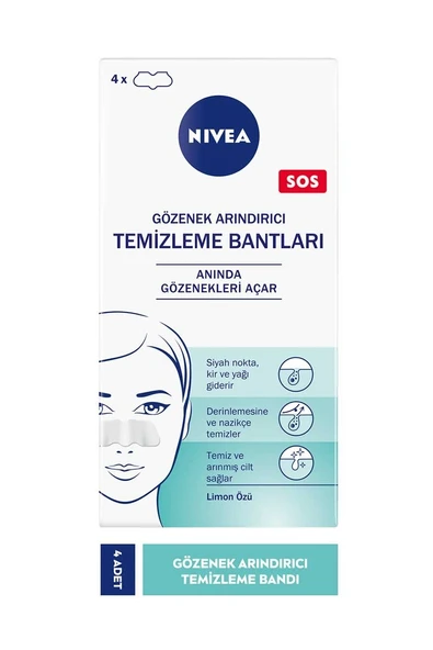 Nivea Gözenek Arındırıcı Temizleme Bantları 4'lü ürün görseli 1