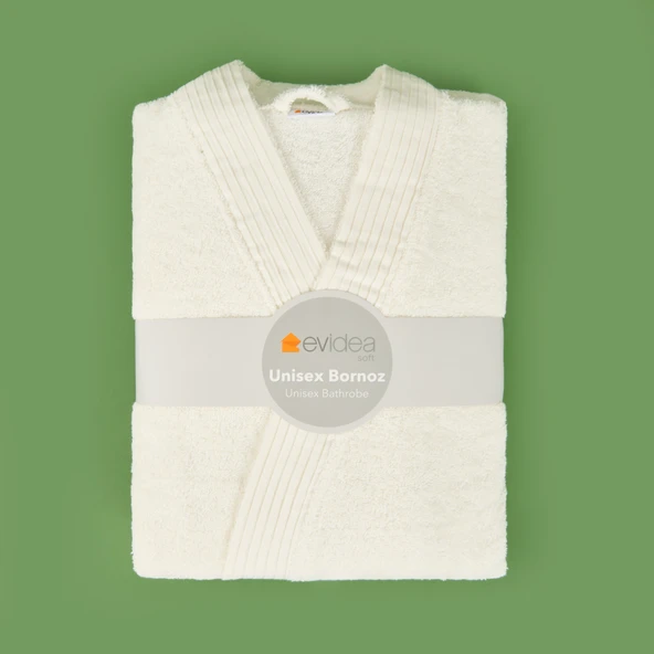 Soft Premium Unisex Bornoz - Beyaz - S / M - Resim 3
