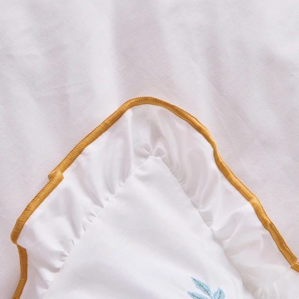 Soft Anthos Çift Kişilik Nevresim Takımı - Beyaz - Resim 3