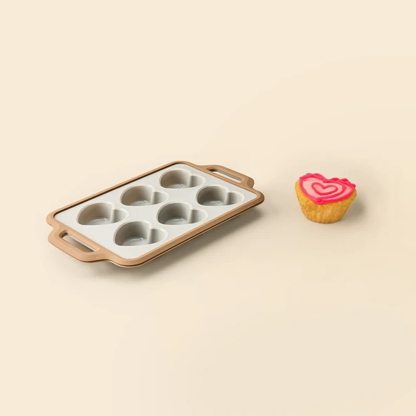 Maple Silikon Muffin Kabı - Gri - 34x20 cm - Resim 2