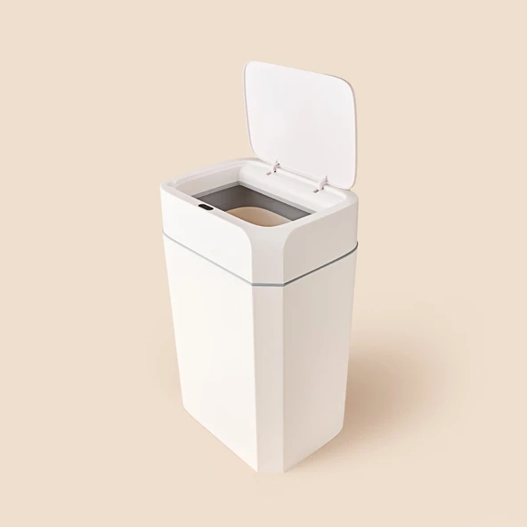 Sensörlü Çöp Kovası - Beyaz - 18 lt - Resim 3