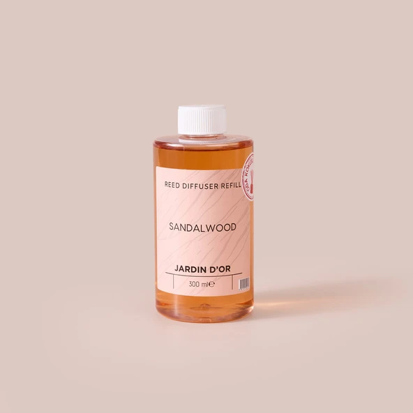 D'or Sandalwood Oda Kokusu Yedek Şişe - Şeffaf - 300 ml ürün görseli 1