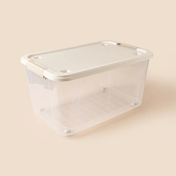 Living Agata Organizer Kutu - Şeffaf - 50 lt - Resim 2