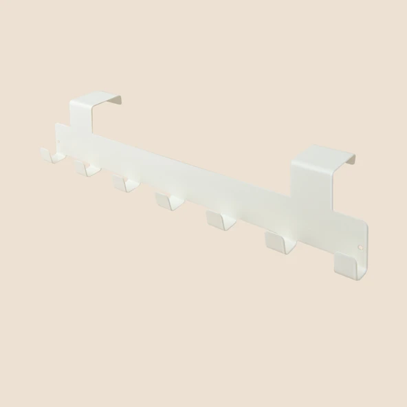 Living 7'li Kapı Arkası Askı - Krem - 40x8x8 cm - Resim 2