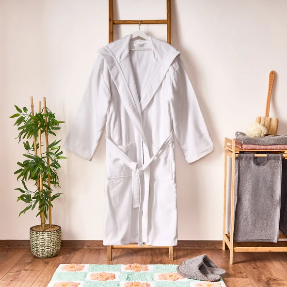 Soft Robe Bornoz - Beyaz - L/XL Beden ürün görseli 1