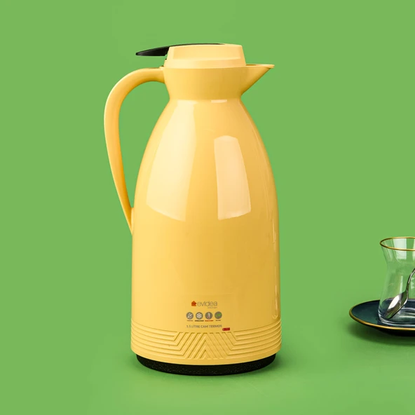 Kitchen Cam Termos - Sarı - 1,5 lt ürün görseli 1