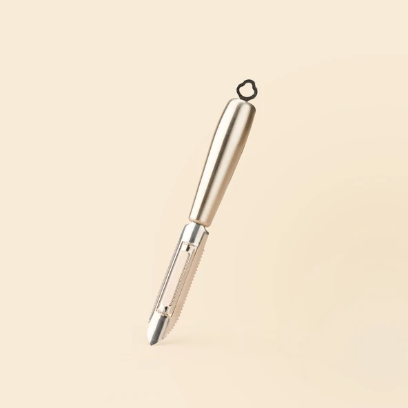 Metal Saplı Oyacak Soyacak - Gri - 18 cm ürün görseli 1