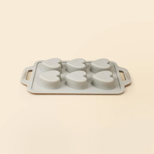Maple Silikon Muffin Kabı - Gri - 34x20 cm - Resim 3