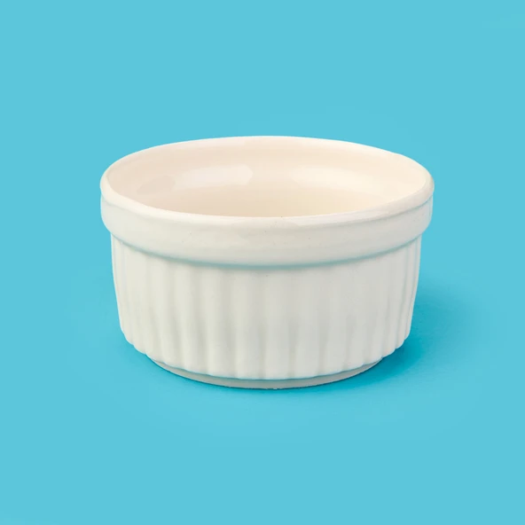 6'lı Suffle Kabı - Beyaz - 10 cm - Resim 2