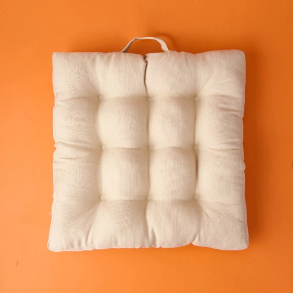 Soft Traum Sandalye Minderi - Bej - 45x45 cm ürün görseli 1