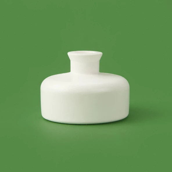 Deco Carly Şamdan - Beyaz - 7x9 cm - Resim 3