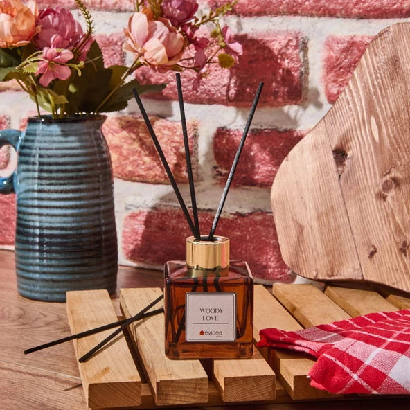 Deco Woody Love Çubuklu Oda Kokusu - Kahverengi - 100 ml ürün görseli 1