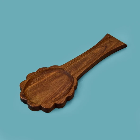 Akasya Kaşık Altlığı - Kahverengi - 32 cm ürün görseli 1