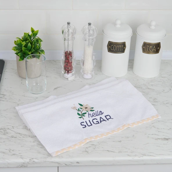 Soft Sugar Mutfak Havlusu - Ekru - 40x66 cm ürün görseli 1