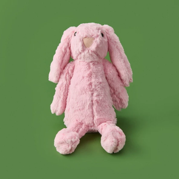 Soft Rabbit Figürlü Yastık - Pembe - 16x35 cm - Resim 2