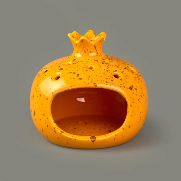 Deco Melograno Buhurdanlık - Turuncu - 10 cm ürün görseli 1