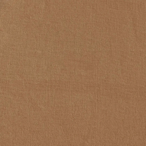 Soft Basic Çift Kişilik Lastikli Çarşaf - Karamel - 160x200 cm - Resim 2