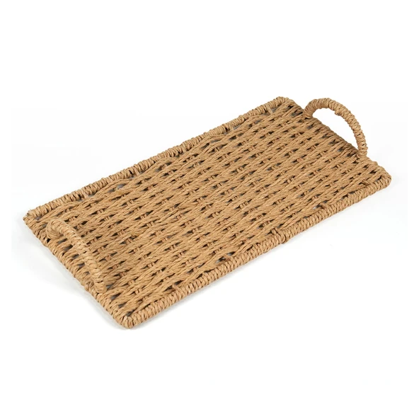 Deco Monarca Dekoratif Tepsi - Bej - 30 cm ürün görseli 1