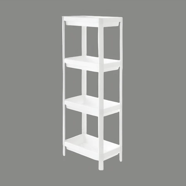 Çok Amaçlı Raf Ünitesi - Beyaz - 100 cm - Resim 2