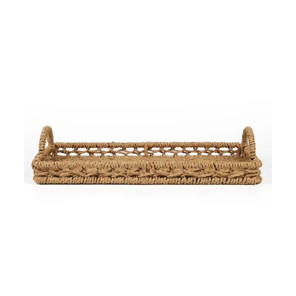 Deco Rustica Dekoratif Tepsi - Bej - 30 cm - Resim 2