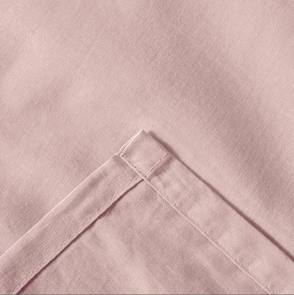 Soft Basic Tek Kişilik Düz Kenar Çarşaf - Gülkurusu - 160x240 cm - Resim 2
