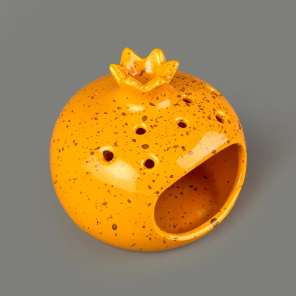 Deco Melograno Buhurdanlık - Turuncu - 10 cm - Resim 3