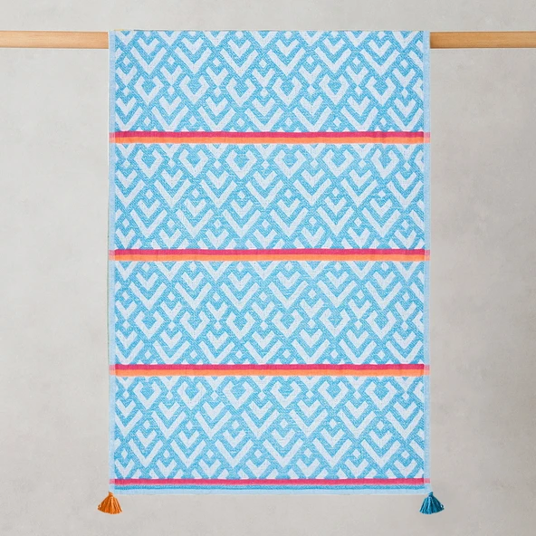 Soft Line Peştamal - Mavi - 90x160 cm - Resim 2