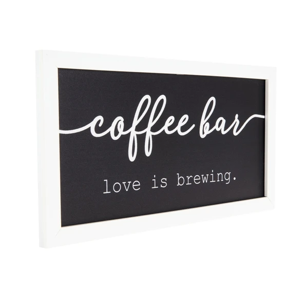 Deco Coffee Duvar Panosu - Siyah - 40x20 cm - Resim 3