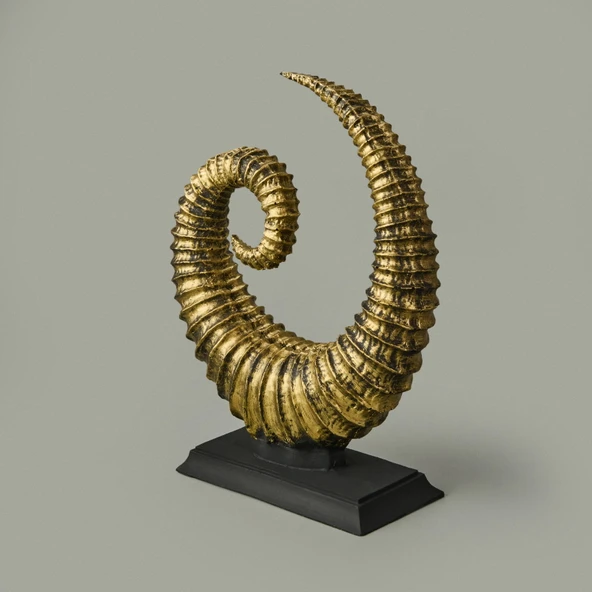 Deco Coquillage Dekor - Gold - 33 cm - Resim 3