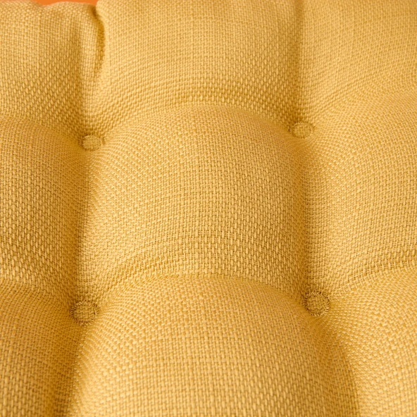 Soft Traum Sandalye Minderi - Hardal - 40x40 cm - Resim 2