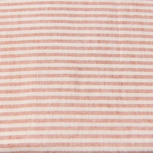 Soft Stripe Çift Kişilik Nevresim Takımı - Kiremit - Resim 2