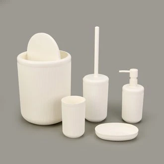 Bath Linea 5'li Banyo Seti - Beyaz - Resim 2
