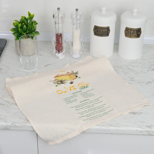 Soft Aliva Mutfak Havlusu - Beyaz - 40x66 cm ürün görseli 1