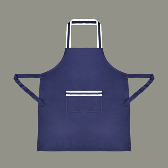 Gabardin Mutfak Önlüğü - Lacivert - 65x80 cm ürün görseli 1
