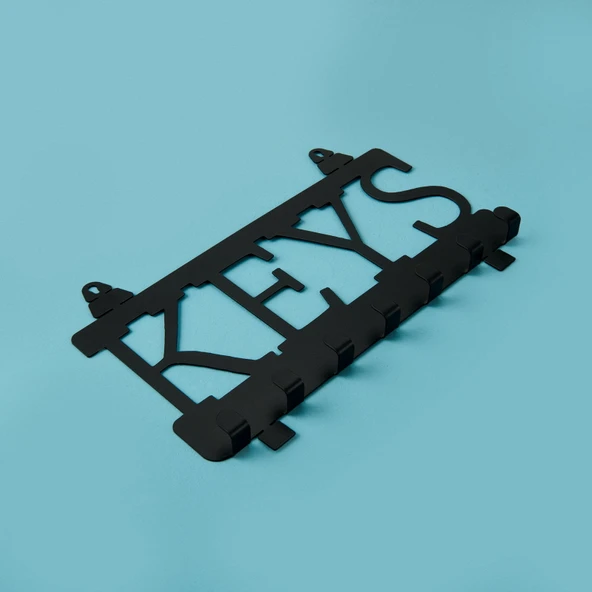 Deco Keys Anahtarlık - Siyah - 22x10 cm - Resim 3