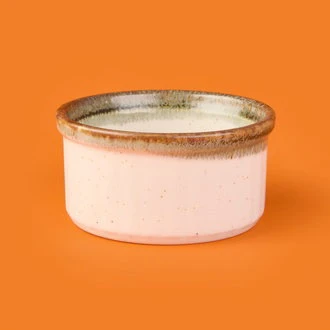 Porselen Sufle Kabı - Yeşil - 9 cm ürün görseli 1