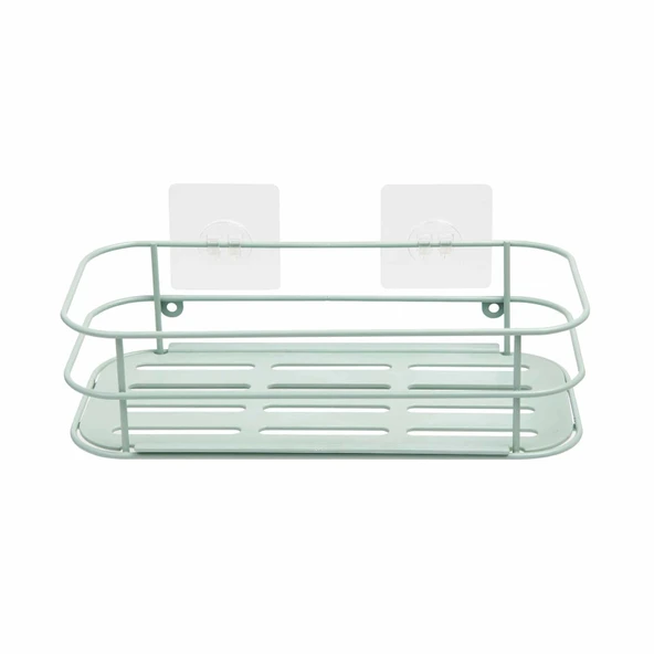 Kancalı Banyo Duş Rafı - Mint - Resim 2